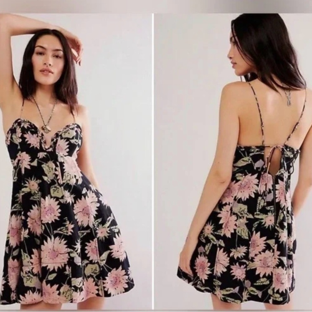 Free People Linen Short Dress